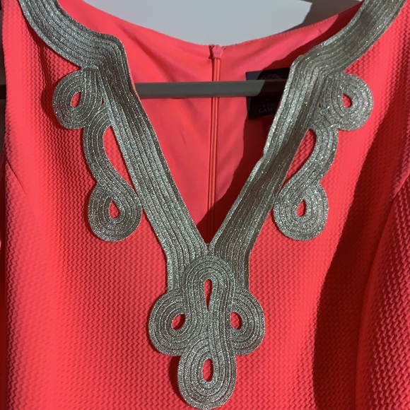 Vince Camuto Neon Pink Shift Dress - Picture 5 of 7